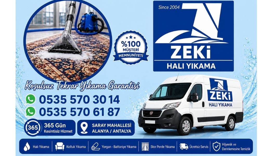 Alanya Saray Mahallesi halı yıkama hizmeti,